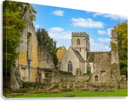 Minster Lovell in Cotswold district of England  Canvas Print
