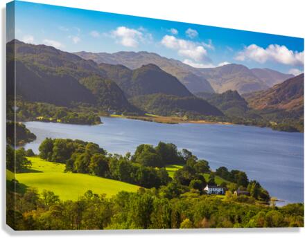 Detail of Derwent Water in Lake District Canvas Print