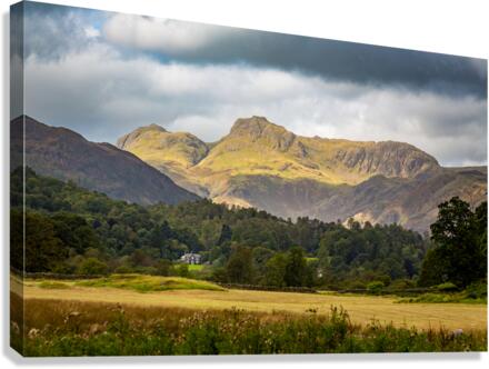 Langdale Pikes in Lake District  Canvas Print