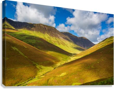 Newlands Pass in Lake District in England  Canvas Print