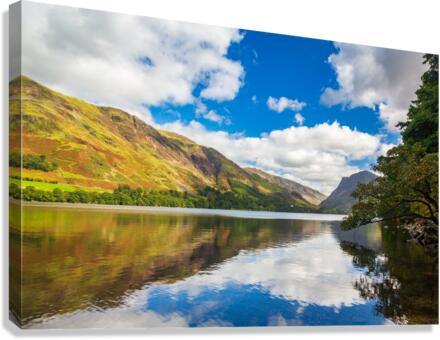 Reflections in Buttermere in Lake District Canvas Print