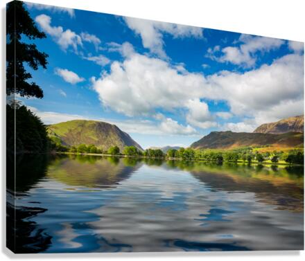 Reflections in Buttermere in Lake District Canvas Print