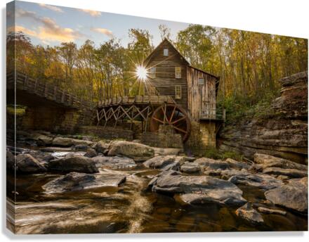 Babcock grist mill in West Virginia  Canvas Print