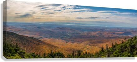 Panoramic view from Mt Mansfield in Vermont  Impression sur toile