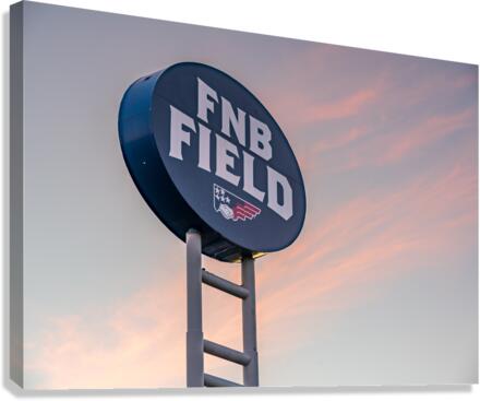 Signpost for the FNB Field in Harrisburg home of the Senators  Canvas Print