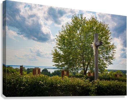 Statue of Jesus at Port Tobacco Maryland  Canvas Print