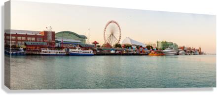 Panorama of Navy Pier in Chicago  Impression sur toile