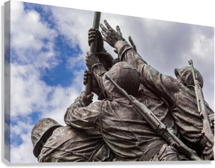 Detail of Iwo Jima Memorial in Washington  Impression sur toile