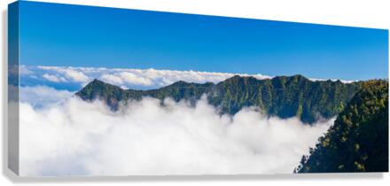 Wide panorama Kalalau Valley in Kauai  Impression sur toile