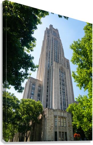 Cathedral of Learning building at the University of Pittsburgh  Impression sur toile