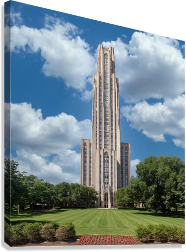 Cathedral of Learning building at the University of Pittsburgh  Canvas Print