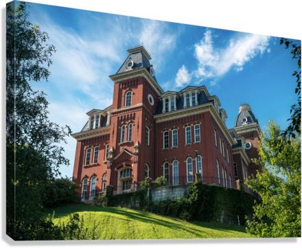 Side of Woodburn Hall at WVU  Canvas Print