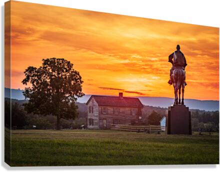 Stonewall Jackson at Manassas Battlefield  Impression sur toile