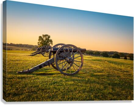 Cannons at Manassas Battlefield  Canvas Print