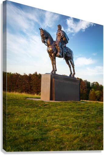 Statue of Stonewall Jackson  Canvas Print