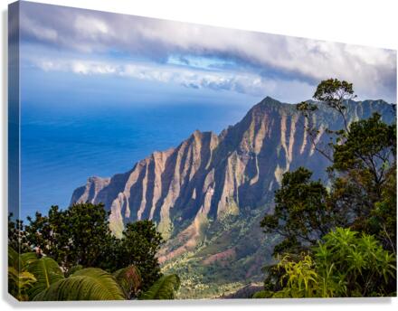 Overlook of Kalalau Valley in Kauai  Impression sur toile