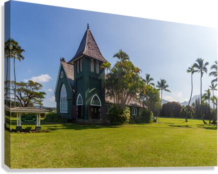 Mission Church in Hanalei Kauai  Canvas Print