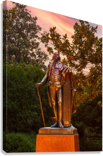 Statue of George Washington at UVA  Impression sur toile