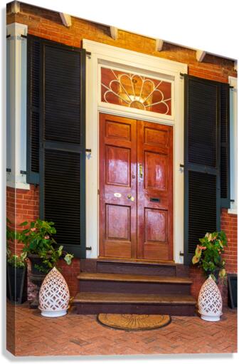 Mahogany doorway and entrance hall UVA  Impression sur toile