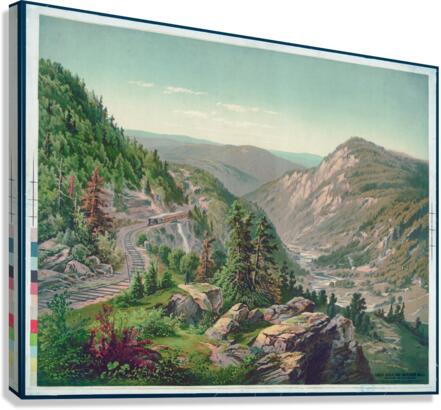 Buckhorn Wall and Cheat River  Impression sur toile