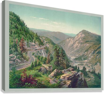 Buckhorn Wall and Cheat River  Canvas Print