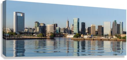 Panorama of the city of Buenos Aires in Argentina with artificia  Canvas Print