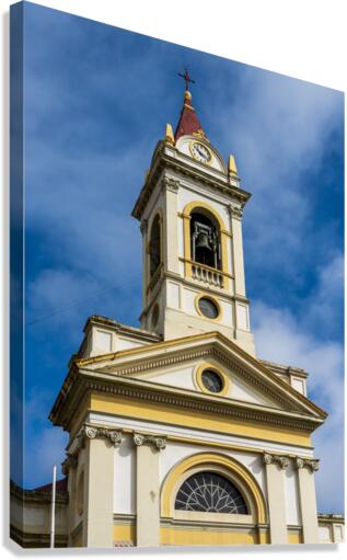 Punta Arenas cathedral church in main square in Chile  Canvas Print