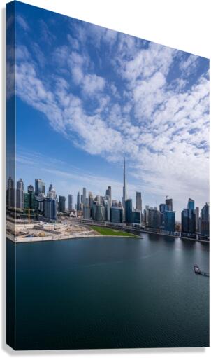 Offices and apartments of Dubai Business Bay with Downtown distr  Canvas Print