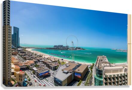 Panorama of Dubai observation wheel on Bluewaters Island  Impression sur toile
