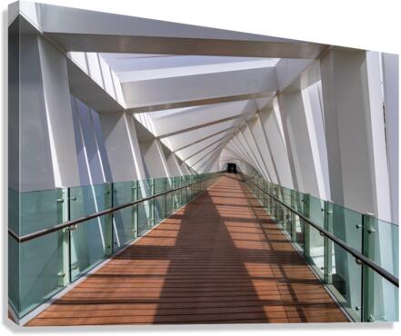 Dubai Water Canal bridge twists towards new apartment blocks  Impression sur toile