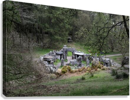 Standing stones of the Druids Plantation in Nidderdale Canvas Print