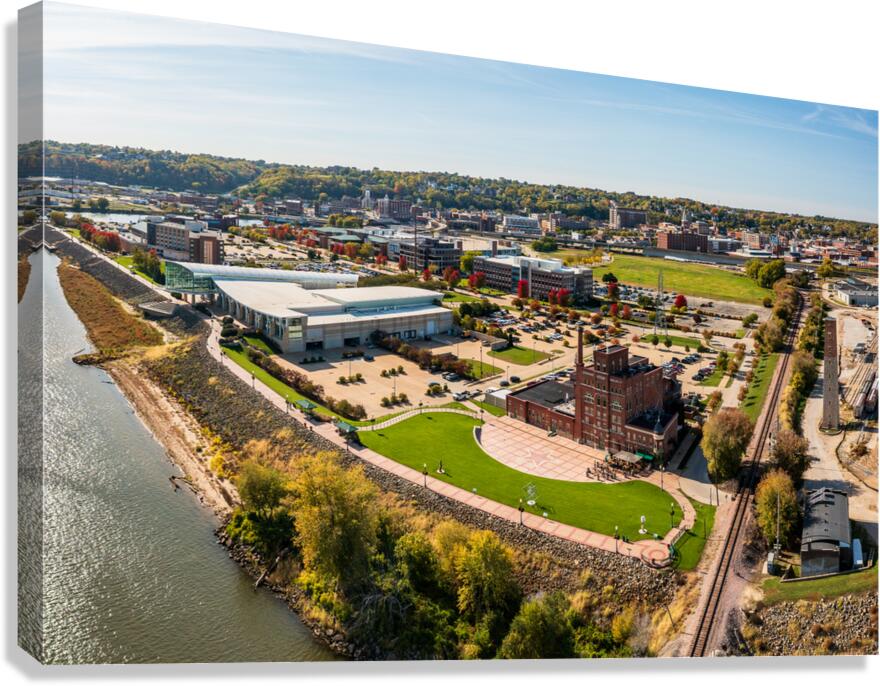 Historic brewery and convention center in Dubuque Iowa  Impression sur toile