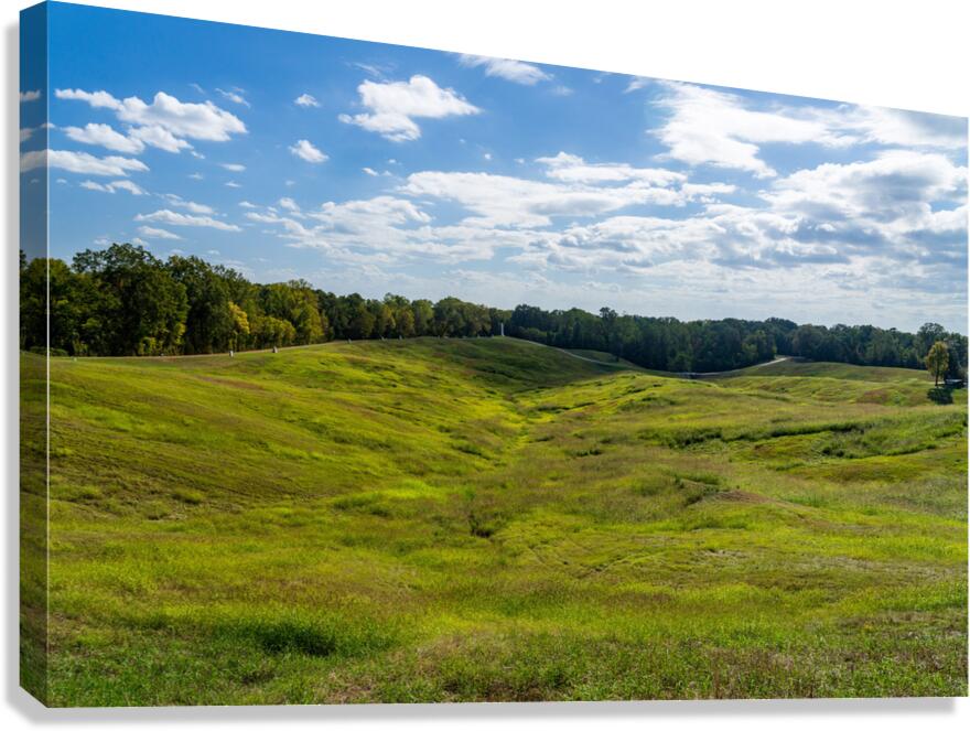 Battlefield in National Park for the Vicksburg siege in Mississi  Impression sur toile