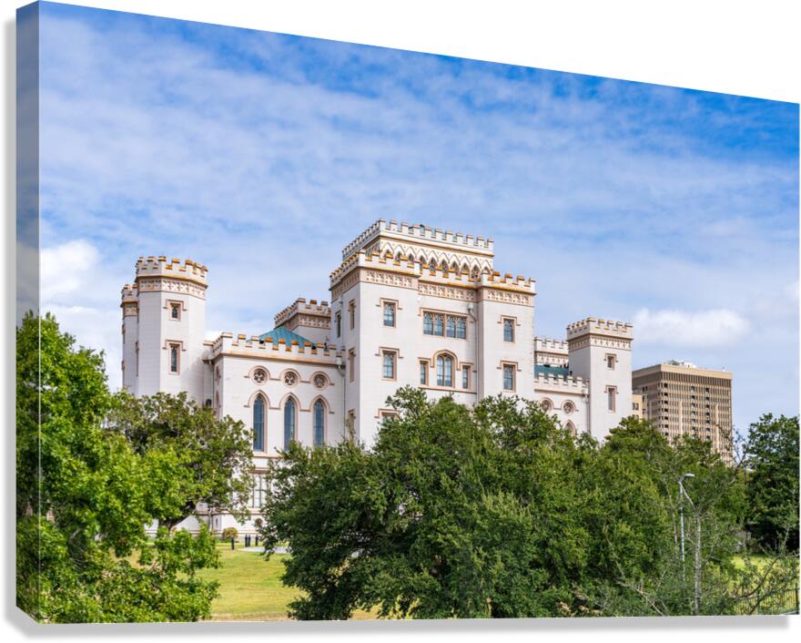 Castle of Baton Rouge or old capitol building in Louisiana  Impression sur toile