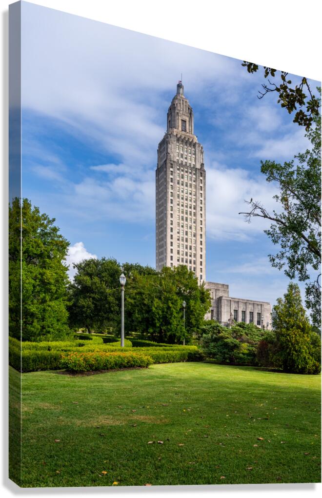 State Capitol building in Baton Rouge Louisiana  Canvas Print
