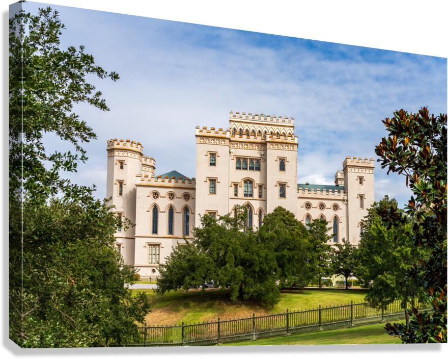 Castle of Baton Rouge or old capitol building in Louisiana  Impression sur toile