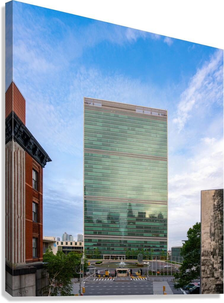 Headquarters of United Nations in New York City  Canvas Print