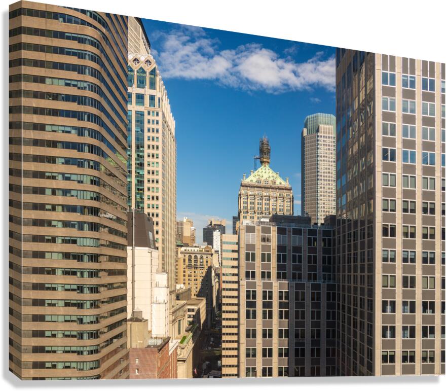 Office buildings panorama around 45th Street in New York  Canvas Print