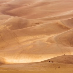 People on Great Sand Dunes NP 
