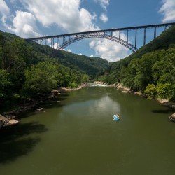 Rafters at the New River Gorge Bridge