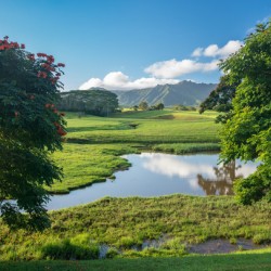 Striking Jurassic landscape on Kauai