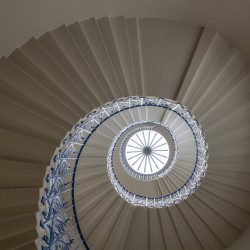 Tulip staircase in Queens Palace in Greenwich