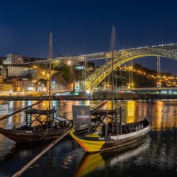 Rabelo boats of Porto in Portugal