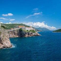 Fort Lawrence and city walls of the old town of Dubrovnik