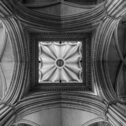 Detail of roof in Truro cathedral in Cornwall