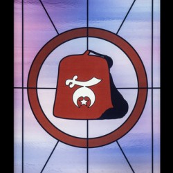 Stained glass window for the order of the Shriners