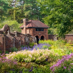 Brick walled garden for vegetables and flowers at Fort