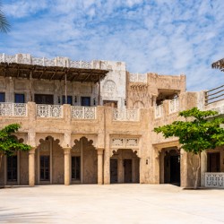 Traditional house in Al Shindagha district and museum in Dubai