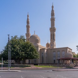 Jumeirah Mosque in Dubai which is open to visitors for education