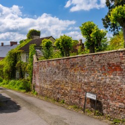 Georgian brick home by Love Lane in Ellesmere Shropshire